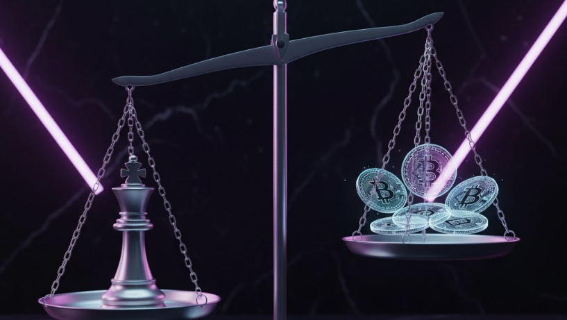 Balança entre estratégia e cripto